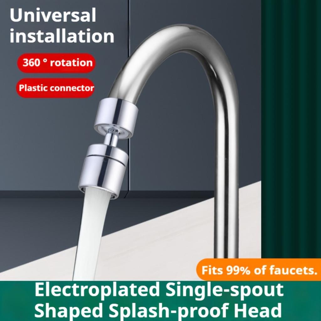 3/1pcs 360 Degree Rotating Dual-mode Kitchen and Bathroom Splash Proof Faucet Aerator, Splash Proof Toiletries,two Water Output Modes,faucet Expansion
