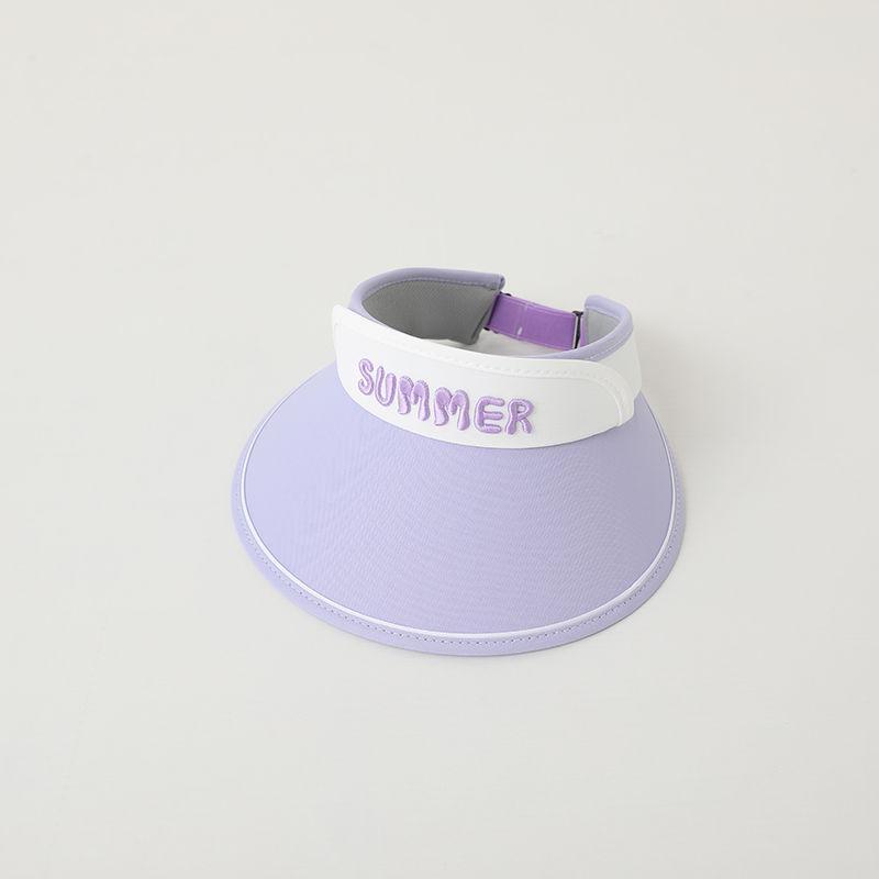 Kids Summer Visor Hat Large Brim Sun Protection Cap For Boys And Girls UV Shield Outdoor Beach Shade Hat For Toddlers