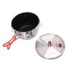 Camping Pressure Pot Stainless Steels Stove Pressure Cooker Outdoor Cookware for Backpacking Hiking Traveling 2500ML