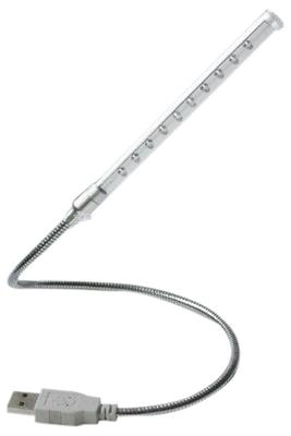 Washodo USB 10 LED Flexibles Verstellbarer Winkel Stick-Typ Licht, Typ, "504-0036"