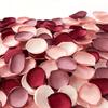 100pcs Silk Rose Petals Artificial Flowers Petals for Weddings Proposal Burgundy Pink Petals Fake Rose Petals for Wedding Flower