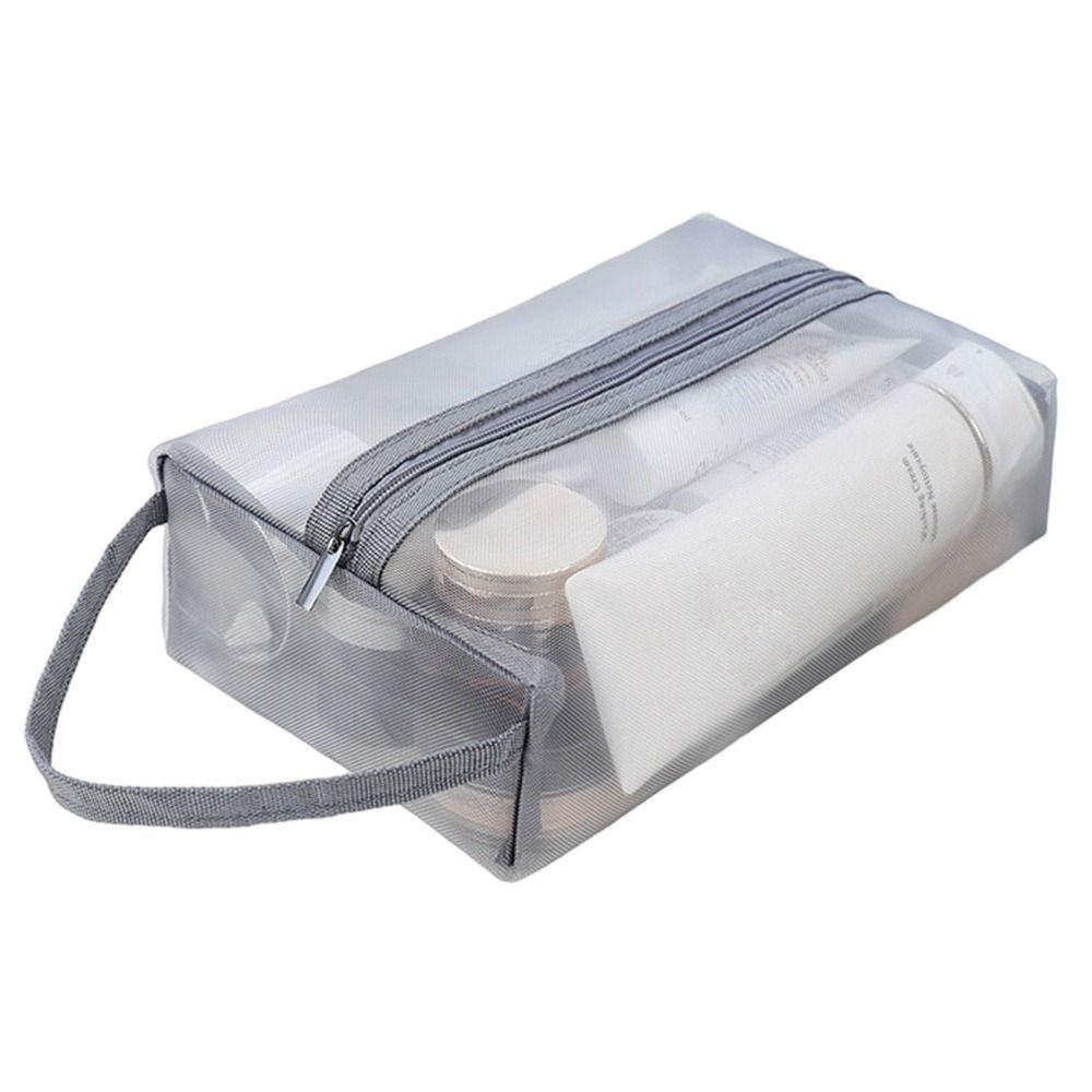 Zipper Cosmetic Bag Clear Shaving Bag New Travel Organizer  Men