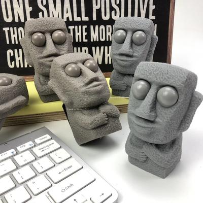 Nieuw Grappig Paas Knijp Uitblaas Rotsman Fidget Speelgoed Vent Slome Verstoppertje Stressverlichting Squishies Pop Stress Verlichter Kinder Cadeau
