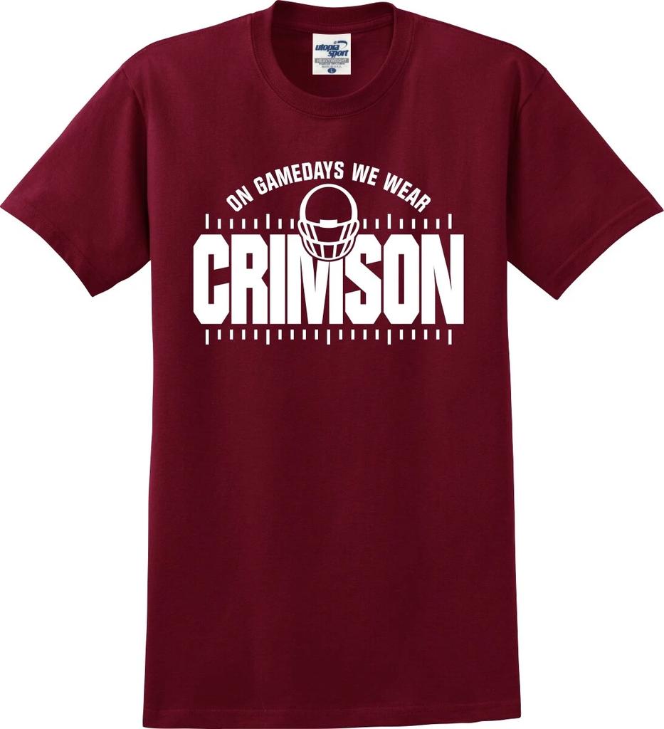 On Gamedays We Wear Crimson Football Unisex T shirt (S-5X)