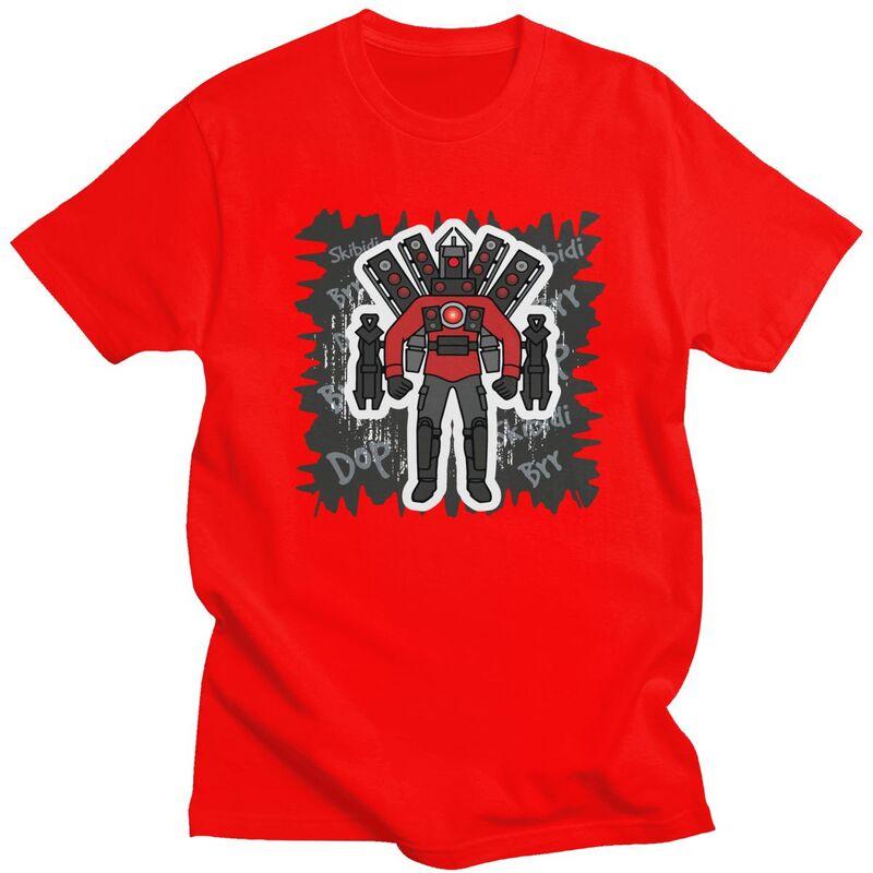 

Custom Mens Hot Game Titan Speakerman Skibidi Toilet T Shirts Short Sleeves Cotton Tshirt Casual Tees Loose Fit Clothes S