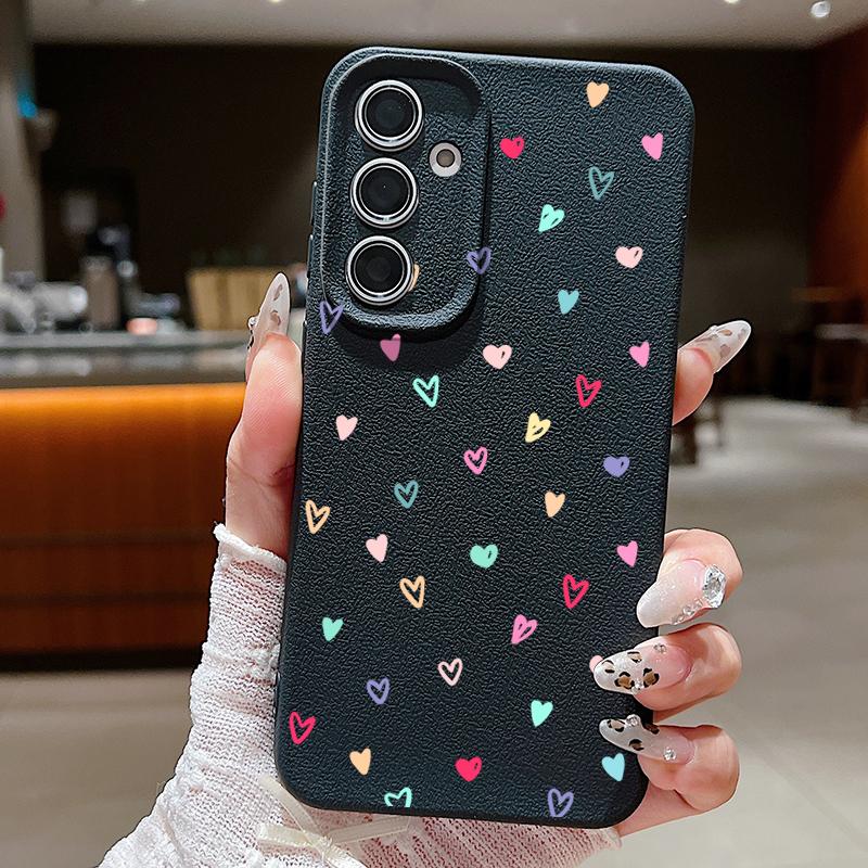 Love Hearts Case For Samsung Galaxy S24 S26 S23 S22 S25 Ultra S21 FE Edge A34 A16 A36 A56 A15 A35 A17 A37 A57 A54 A55 5G Capa