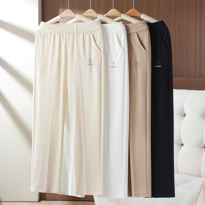 Summer Straight Pants for Women Clothes Plus Size Casual High Waist Woman Trousers