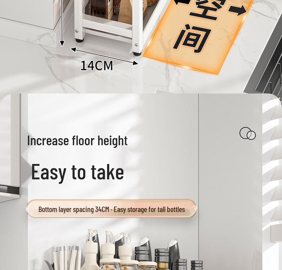 Kitchen Countertop Spice and Sauce Storage Rack