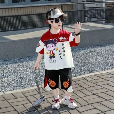 Boys' Clothing Short Sleeved Fashionable Boys' Suit