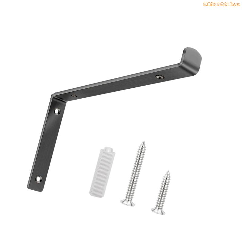 K1AE Wall Mounted Stainless Steel Shelving Bracket Simple Decorative Shelf Bracket