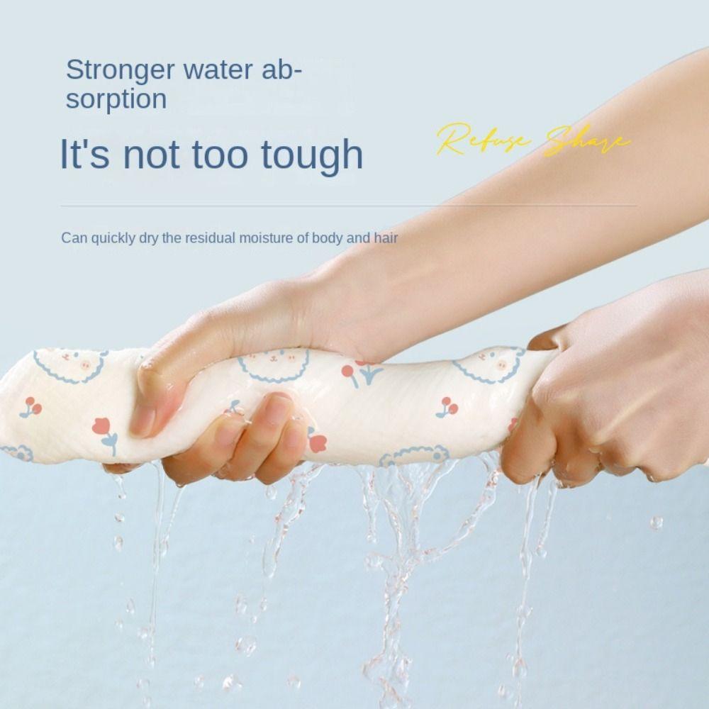 70x140cm Disposable Printed Bath Towel Thickened And Enlarged Washable Bath Towel