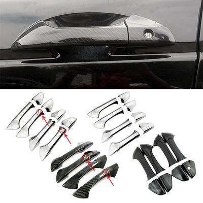 For Honda Accord 8 Gen 2008-2013 Carbon Fiber Color Modify Refit Chrome Door Handle Cover Decoration Trim Protection