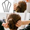 Hair Insert Comb Messy Bun Hair Pin Metal Wave Shape Hair Fork for Parties