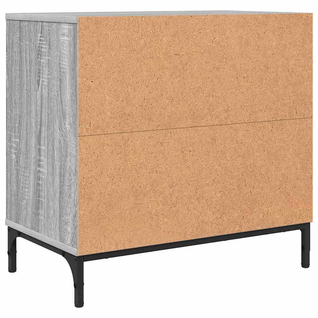 Nightstand Gray Sonoma 63.5 x 36 x 61 cm Particleboard