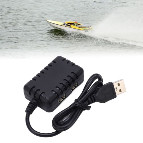 High-Power LiPo Battery Charger for RC Cars, Aircraft, and More, with Short-Circuit Protection, Balance Charger, and Smart Battery Charger, 7.4 V, Por