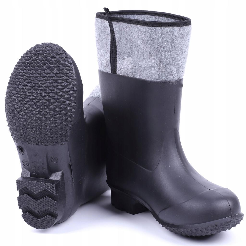 Lahti Pro Men' Felt Wellington Boots, Pvc, Size 45 - Rubber Boots 1 Pc