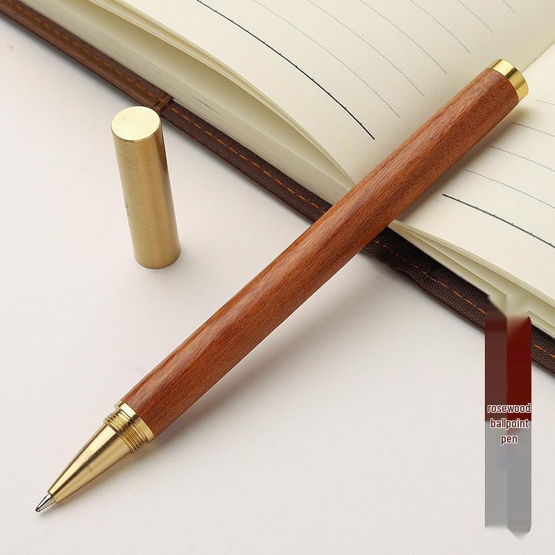 Retro Bamboo & Metal Pen: High-End Ballpoint, Fountain, Signature for Business or Graduation Gifts