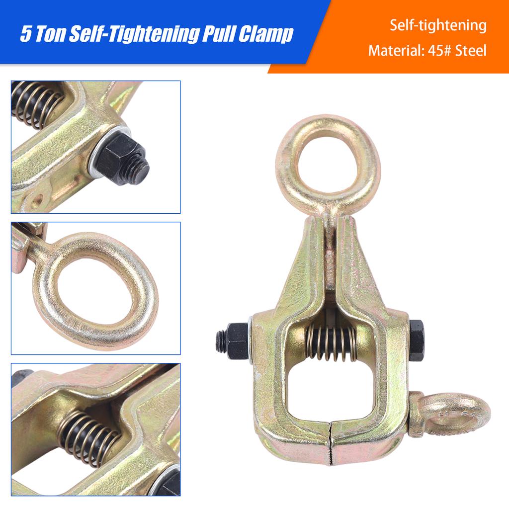5 Ton Wide Mouth Pull Clamp  2 Way Repair Tool Frame Auto Body Repair Dent Puller