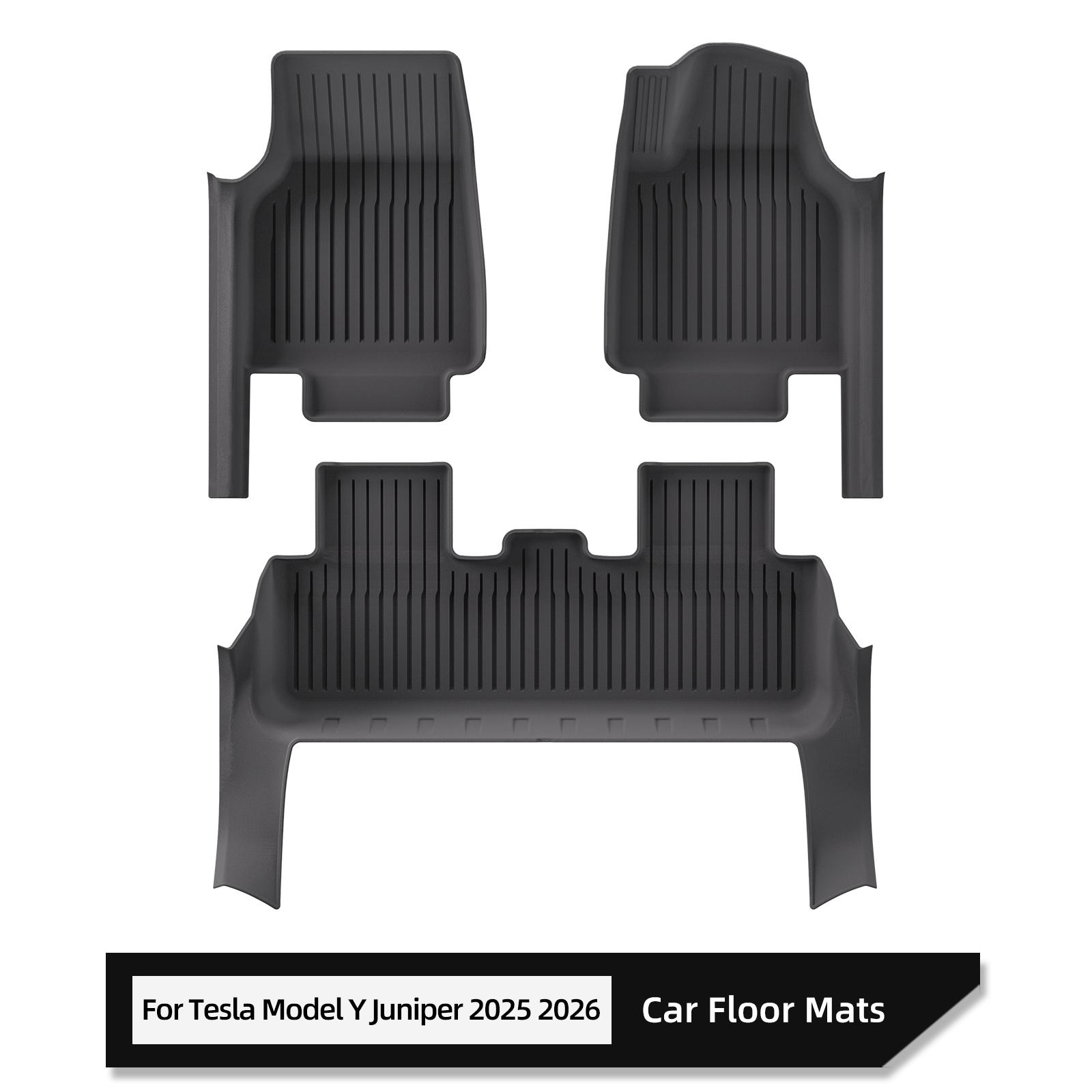 

for Tesla Model Y Juniper/Launch 2025 Car Floor Mats All-inclusive Threshold Style Foot Pads Protective Pad Interior Accessories