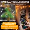 RGB Smart Curtain Lights Music Sync DIY Pattern Lights New LED Party Lights  for Wedding/Birthday
