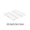 Golden Square Stainless Steel Food Service Tray plate set Nonstick Bakeware Fruit Cookie Bread Plate Kitchen Storage Container