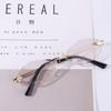 Frameless Polygonal Cycling Sunglasses UV Protection UV Resistant Cycling Glass  Outdoor