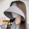 Full Face Sun Protection Hat Women's Summer Big Brim Empty Top Sun Hat Cycling UV Protection Ice Silk Sun Hat