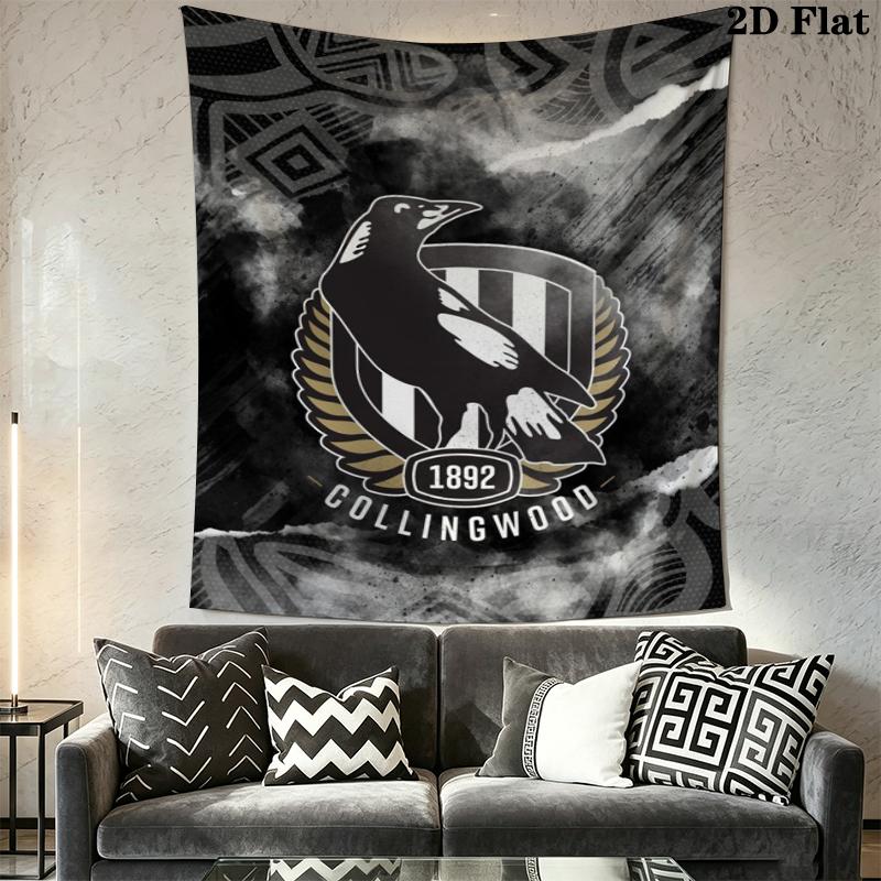 Collingwood Wall Tapestry Aesthetic Wall Hanging Printed Fabric Blanket Decorative Tapestries for Bedroom Living Room Home Decor