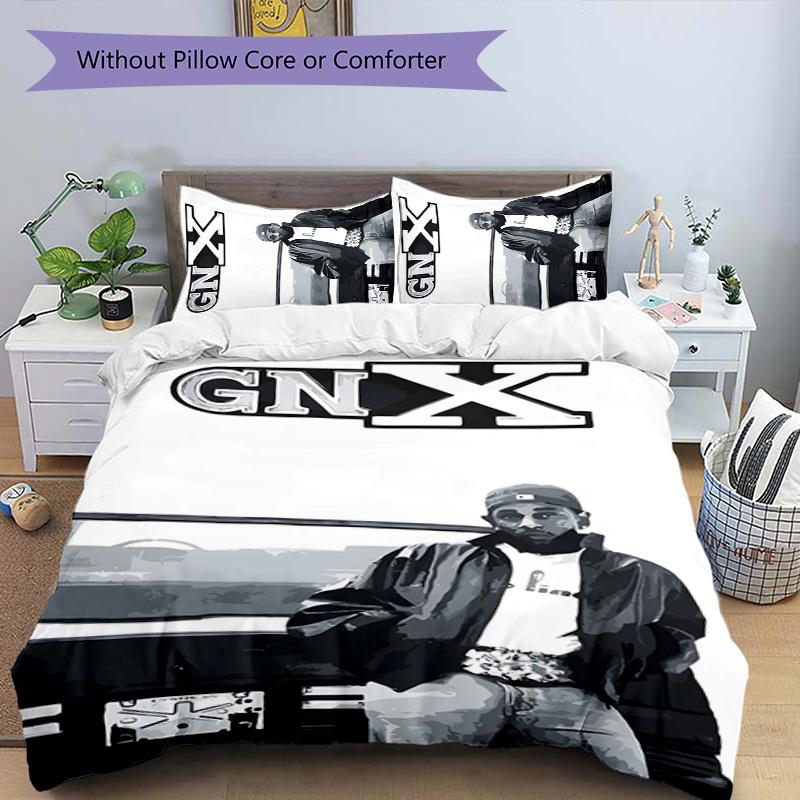 GNX Lamar 3pcs Bedding Set Duvet Cover Closure Includes 1 Duvet Cover & 2 Pillowcases for All Seasons Bedroom Home Dorm Decor