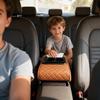 Multifunctional Pu Leather Car Armrest Box Mat with Cup Holders &Tissue Box Slot&Phone Slot
