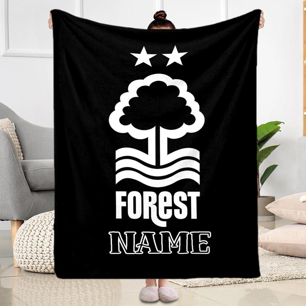 Forest Club Emblem Blanket Durable Comfort Suitable for Couch Seaside Chair for All Occasions Stylish Decor Gifts For Family Or Friends
