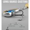 5Pcs/Box Hard Metal Rotating VIB Lure  For Saltwater Freshwater Bass Pike Trout Fishing