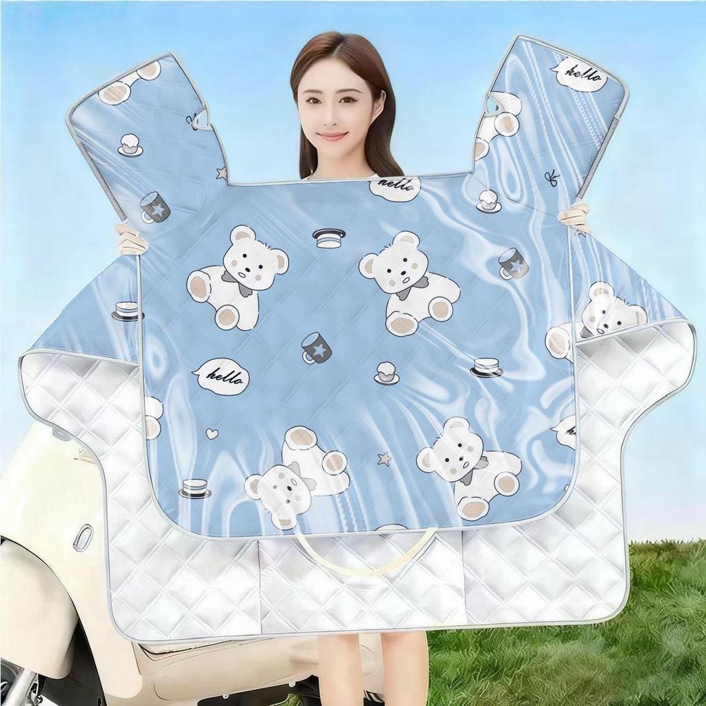 Electric Vehicle Windshield Cover: Sun, Wind & Rain Protection, Tempered Film, Fully Waterproof