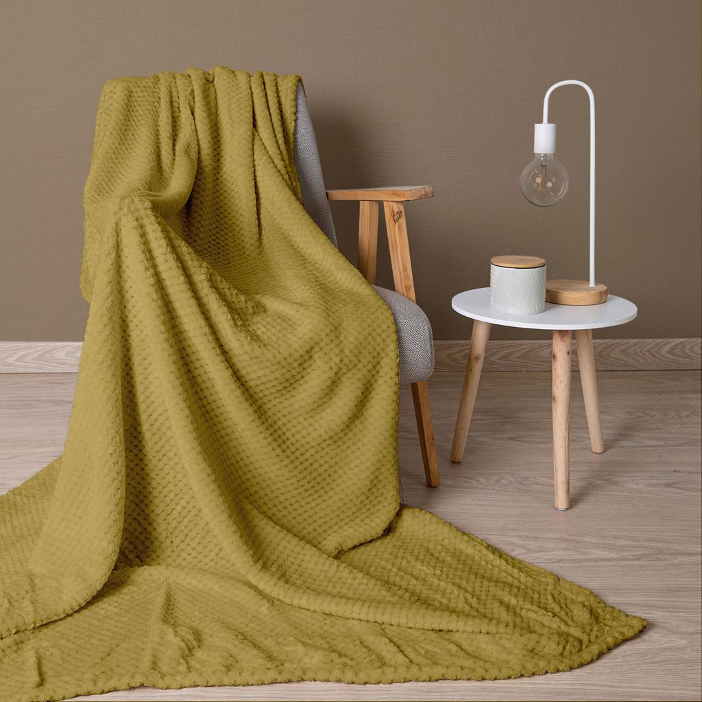 Blanket 150x200 Jacquard, Light Olive Green Color
