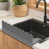Flexible Silicone Sink Edges Guard With Suction Technology Removable Splashes Prevention Systems For Kitchen Use