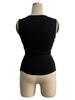 2025 Spring/Summer Elegant Pleated Hot Drill Sleeveless Slim Fit Women's Tank Top