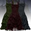Euro-American Gothic Lolita Ball Gown: Slim, Irregular Lace-up Corset Dress