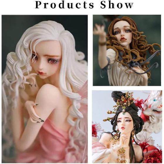3D Doll Body Leg Arm Face Head Silicone Mold Q Version Dolls Model Fondant Craft Clay Resin Mould DIY Cake Decorating Supplies Baking Tool (5PCS)