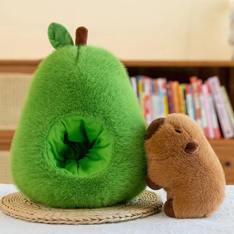 

Adorable Avocado Capybara Plush Toy Soft And Cuddly Stuffed Animal For Kids 35cm 35cm/13.78in