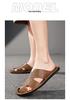 2026 Men's Casual Soft Sole Non-slip Leather Beach Slippers