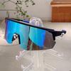 New In  Semi-rimless Sports Sunglasses Outdoor Brand Oversized Mirror Men's Goggle Women Trendy Decor Cycling Shades