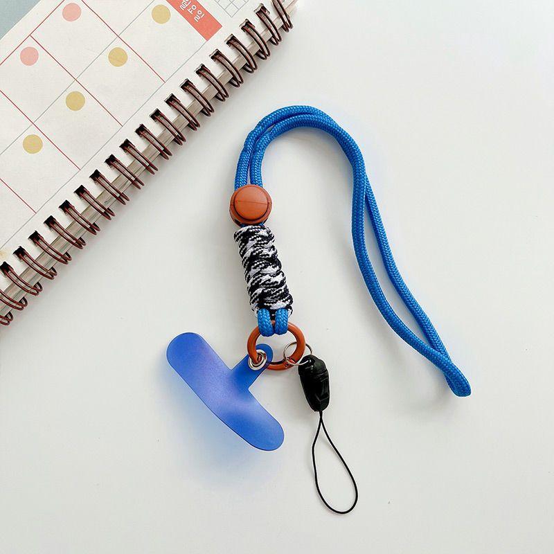 Short Wrist Woven Phone Lanyard Hand Strap Colorful Pendant Mobile Phone Lanyard With Detachable Anti Loss Lanyards