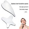 Stainless Steel Facial Tool Set: Mirror, Light Shovel, Scraper, Palette, Gua Sha Board, Blackhead Remover.