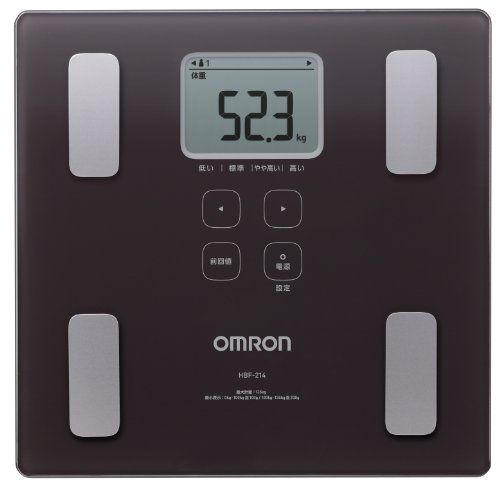 

[USED] Omron Body Composition Monitor, KaradaScan, Brown, HBF-214-BW, 28mm Thin Design with Large Display