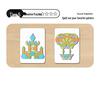Meile Childhood Magnetic Geometric Blocks - 250 Piece Set for Kids' Shape Recognition and Kindergarten Puzzles
