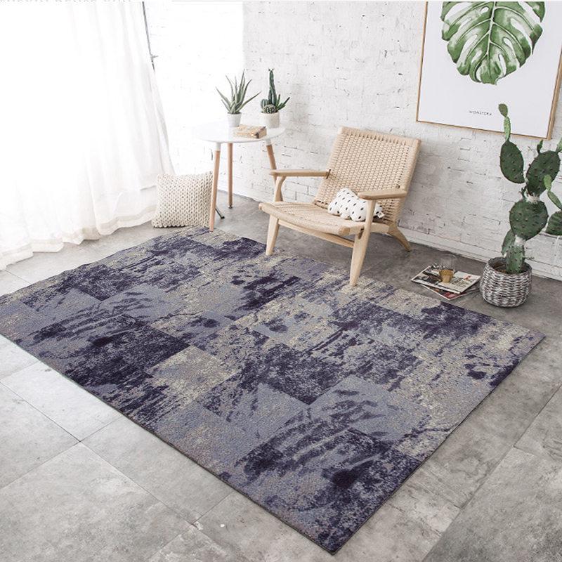 Modern Nordic Rectangular Carpet for Living Room, Bedroom, and Sofa Area
