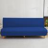 2026 High Elasticity Armless Sofa Cover All-inclusive Household Dust Folding Bed Cover Thickened Fabric Solid Color Sofa Cover