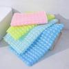 Jacquard Nylon Exfoliating Bath Towel: Non-Shrinking Korean Bubble Back Scrubber