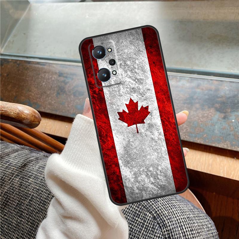 Canada Canadian Flag Case For Realme 12 Pro Plus 11 13 14 C63 C61 C55 C51 C53 C25 C65 C67 C71 C75 GT6 GT7 15 Pro