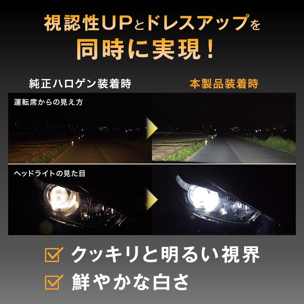 Philips H11 LED Fog Lamps with New Vehicle Inspections and Low Beam Vehicle 6500K High Brightness Type High Lumens Automotive Bulbs 11362U3500X2 Pack